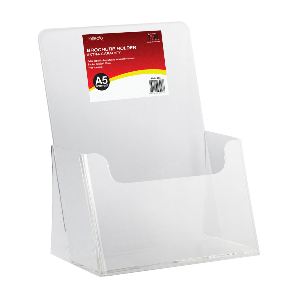 Brochure Holder – Extra Capacity – A5 Portrait - JPM International Pty Ltd.