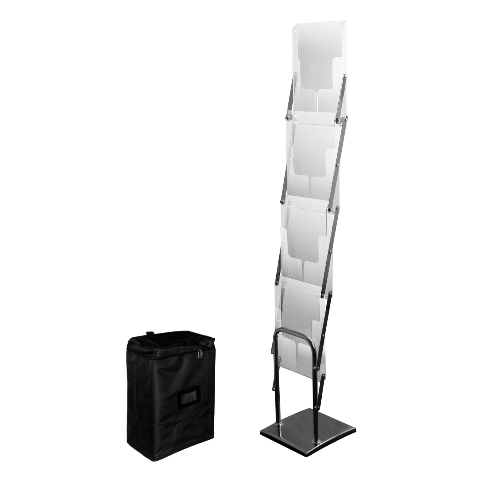 Brochure Holder – Portable Concertina Display Stand – A4 x 4 - JPM ...