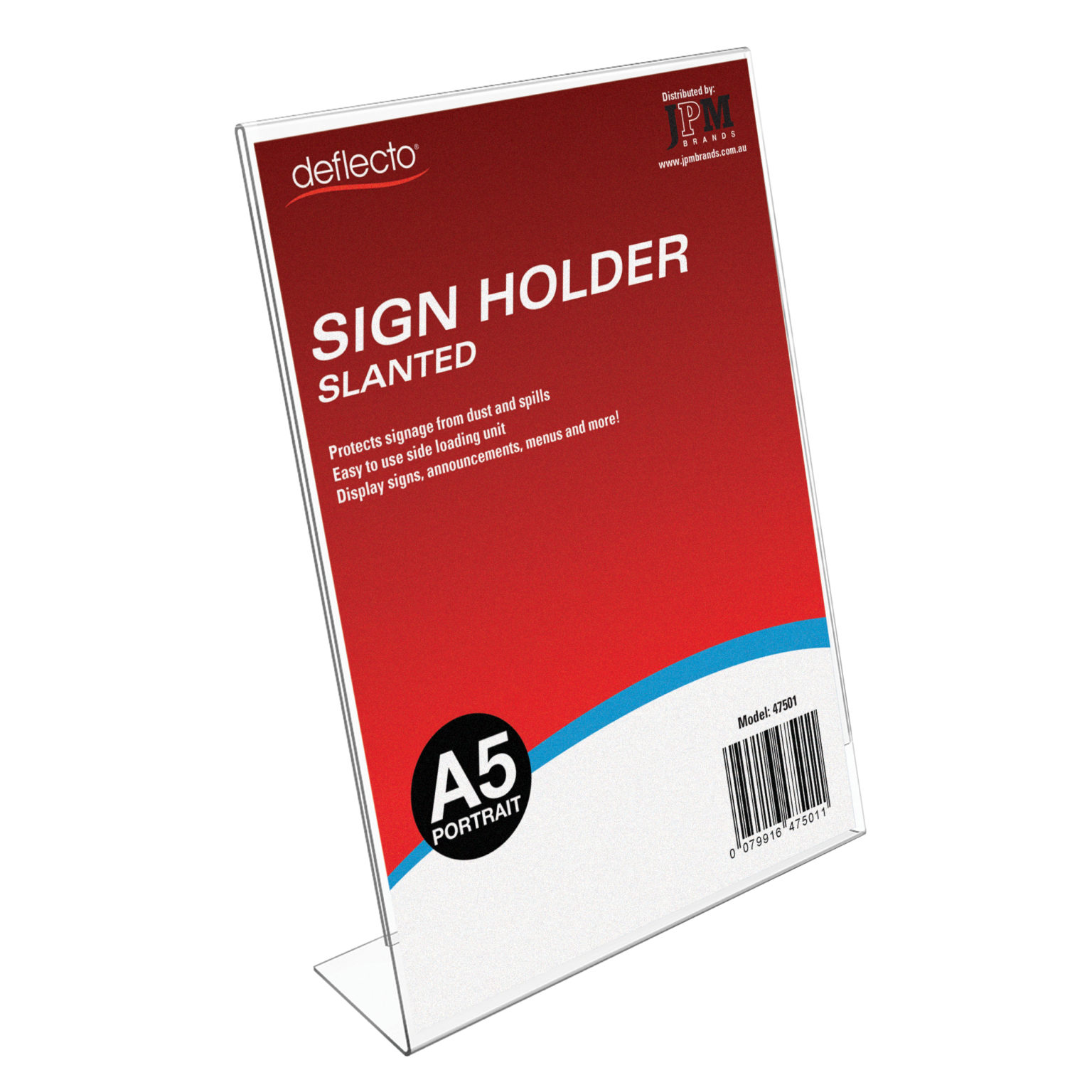 Sign Holder – Slanted – A5 Portrait - JPM International Pty Ltd.